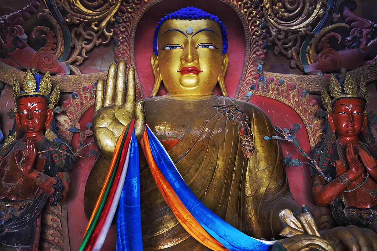 Buddha Statue in Kumbum Stupa of Palkhor Monastery | Foto da Liu Bin